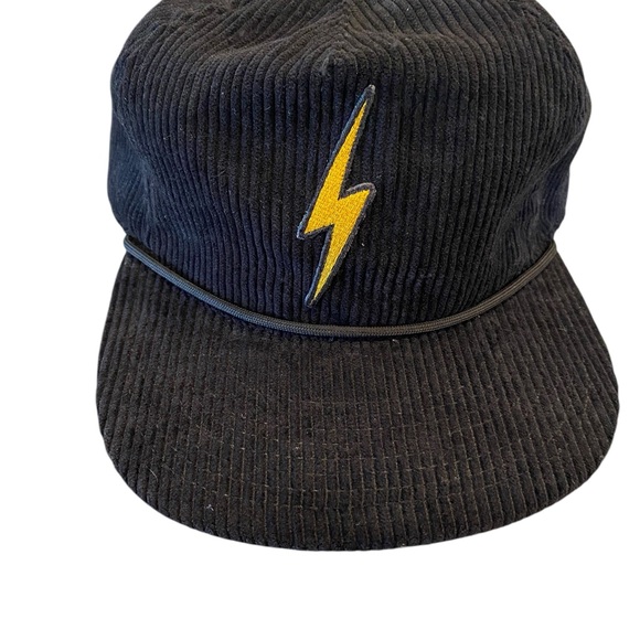 new Aviator Nation Bolt Vintage Corduroy black Trucker Hat - Picture 4 of 12